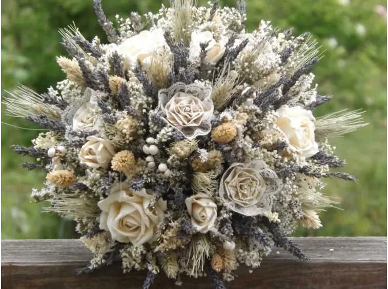composizione fiori secchi