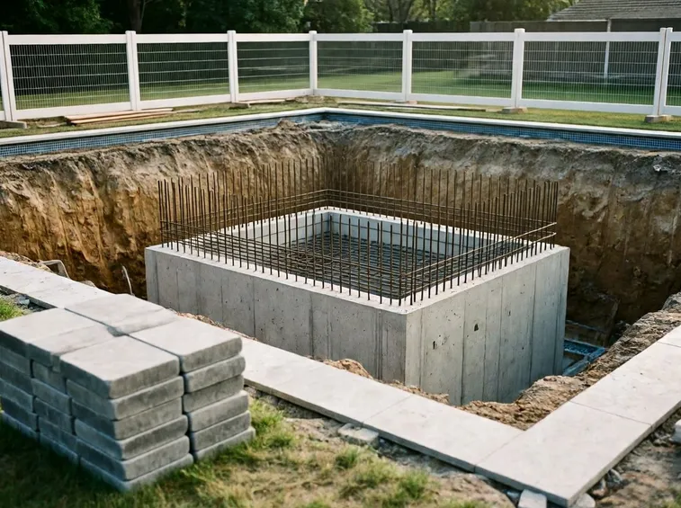 costruzione piscina