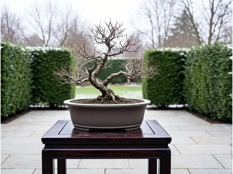 Perché un bonsai da esterno non va portato in casa col freddo