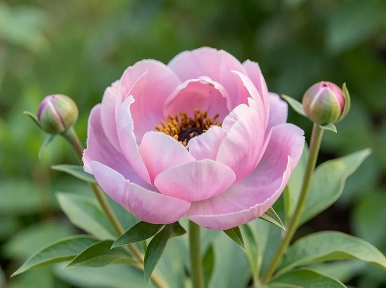 Peonia bianca