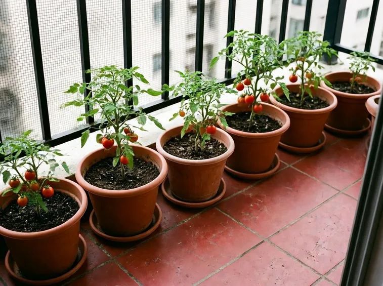 pomodori su balcone