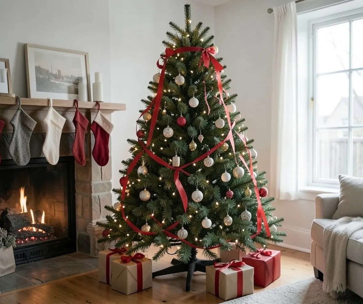preparazione albero di natale