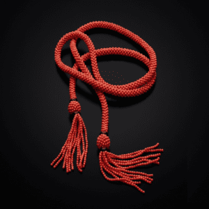 Sautoir "Tessito". Corallo qualità Extra rosso del Mediterraneo, onice